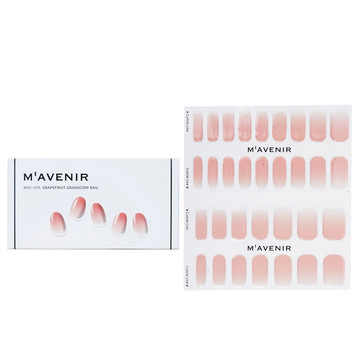 Pink Glass Nail Sticker 32pcs S530