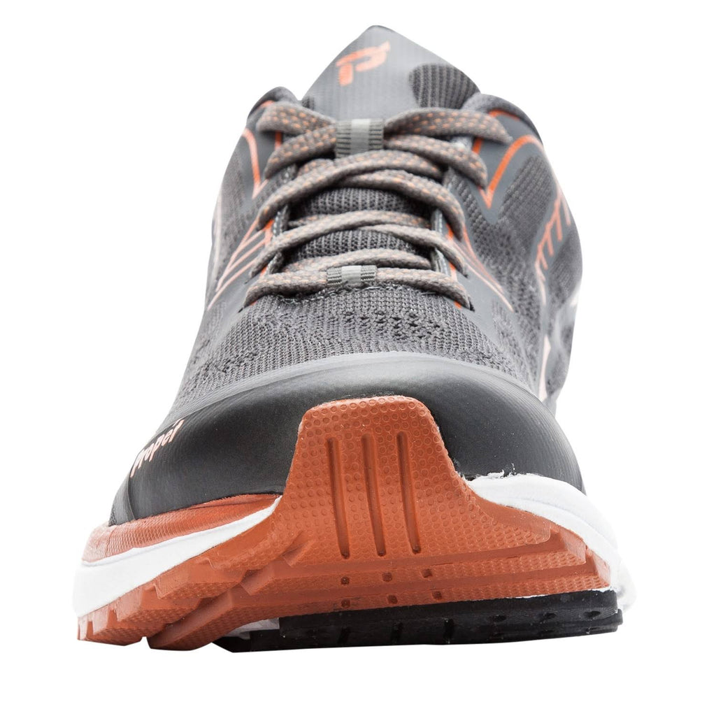 Men's Propet One LT Dark Grey/Burnt Orange Size 15 R950495