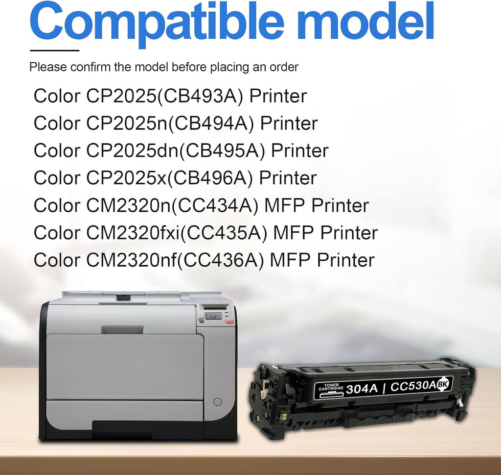 CC530A Compatible Black Toner Cartridge for HP Printer Z716