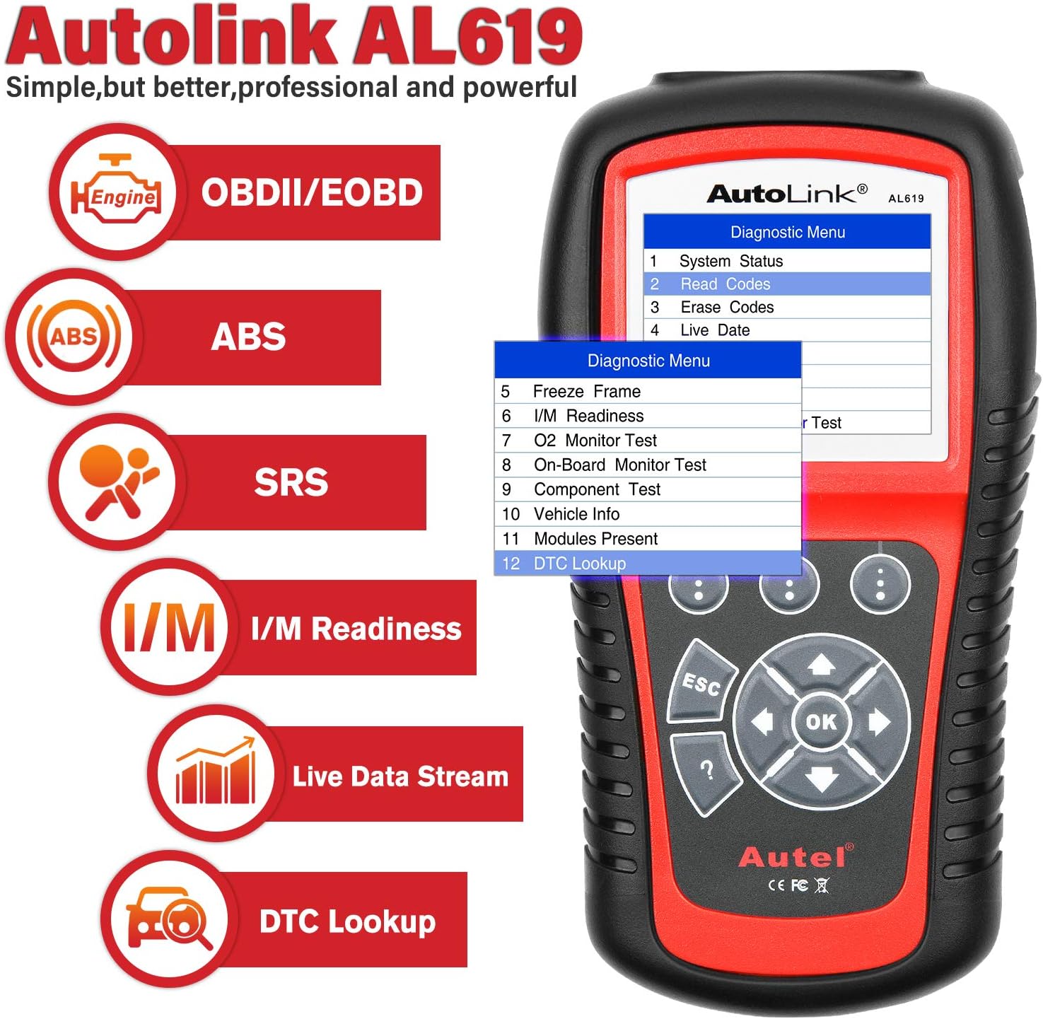 Automotive Diagnostic Scan Tool OBD2 Scanner Z195