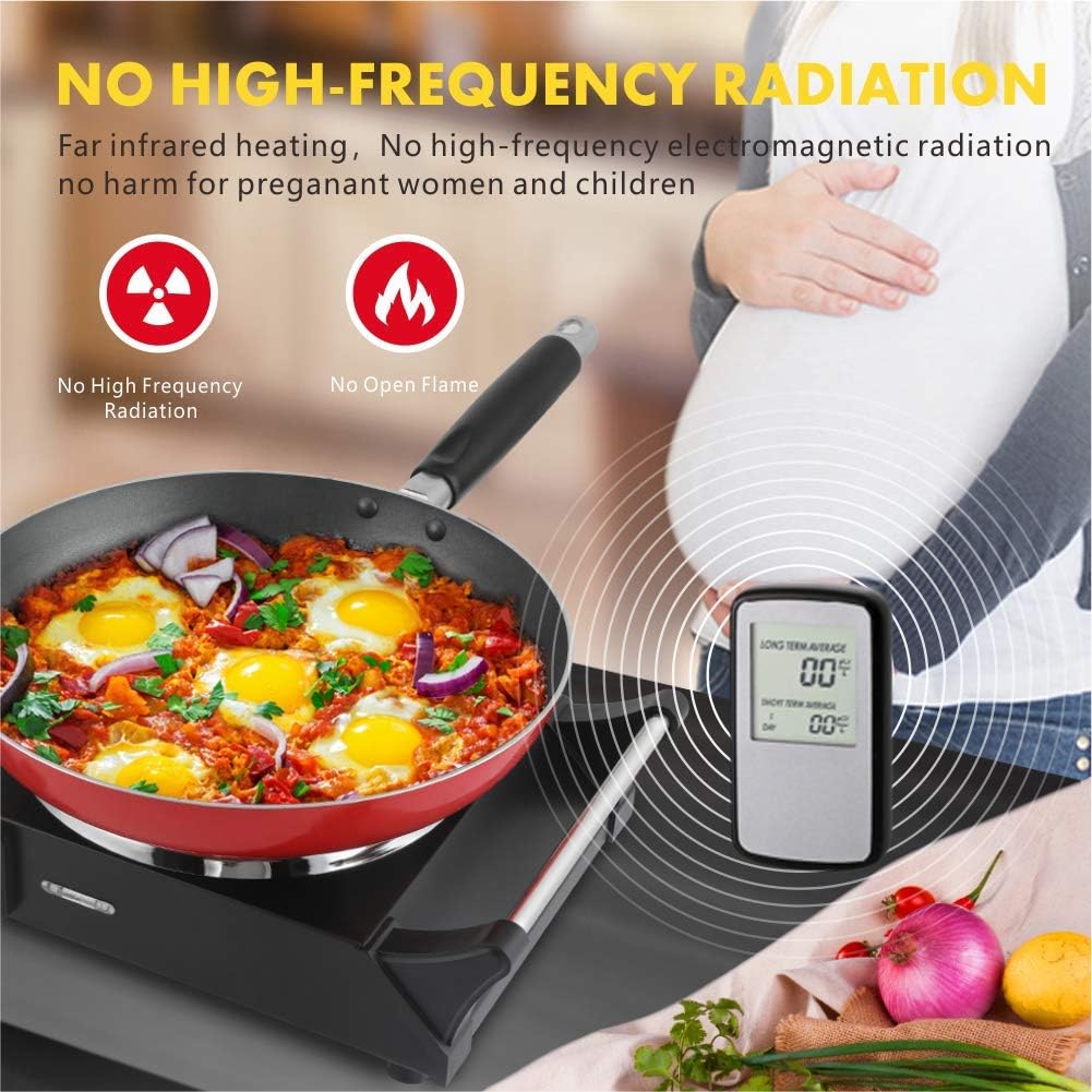 1800W Double Burner Hot Plate with Adjustable Temperature J3599
