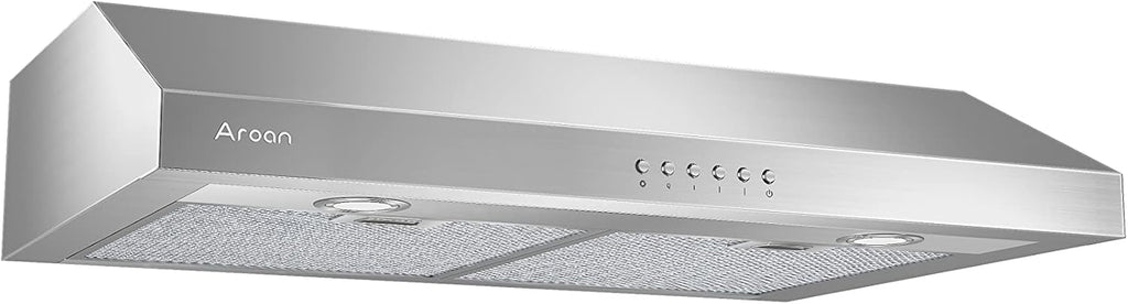 30 inch Under Cabinet Range Hood with 900 CFM, Stainless Steel, 4 Speed, Aluminum Mesh Filters, LED Lights E1909