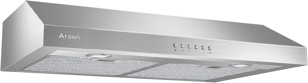 30 inch Under Cabinet Range Hood with 900 CFM, Stainless Steel, 4 Speed, Aluminum Mesh Filters, LED Lights E1909