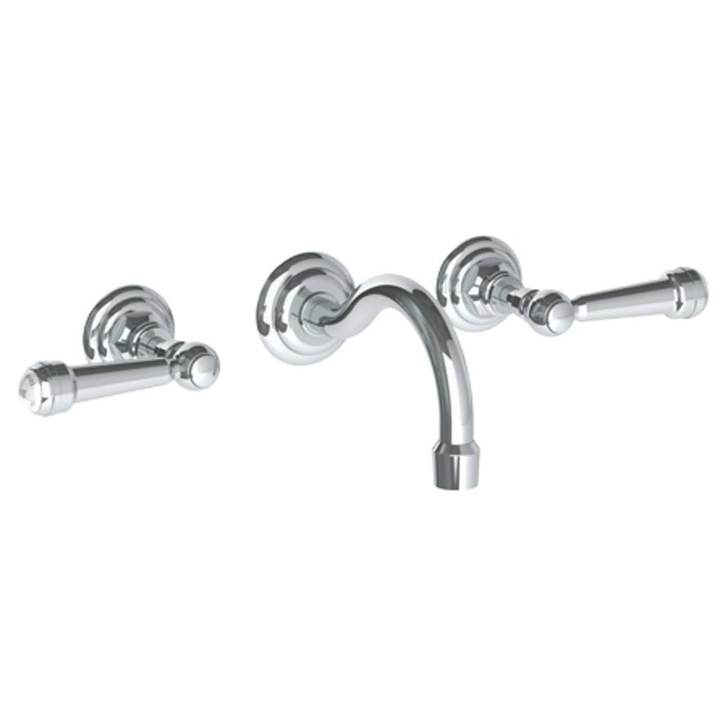 Oil Rubbed Bronze Wall Mounted 3 Hole Lavatory Set with Spout W853974
