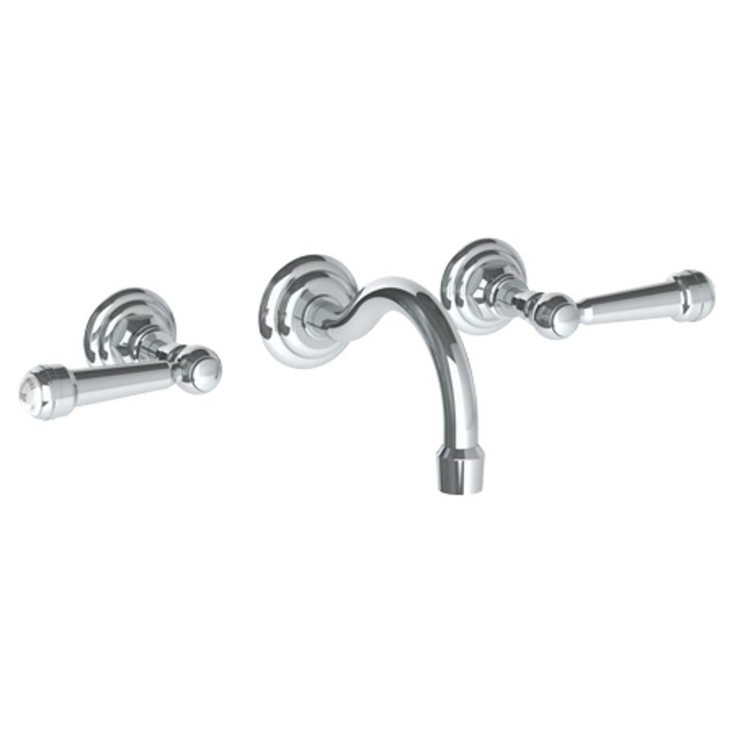 Oil Rubbed Bronze Wall Mounted 3 Hole Lavatory Set with Spout W853974