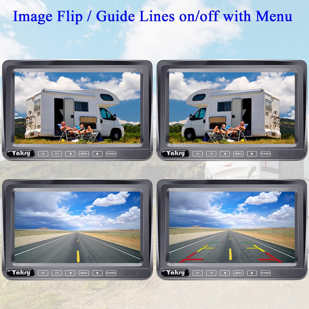 HD 1080P 7'' Monitor Bluetooth Backup Camera Kit J27785