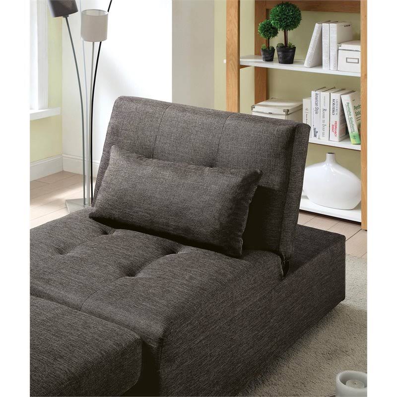 Dark Gray Futon Ottoman N788
