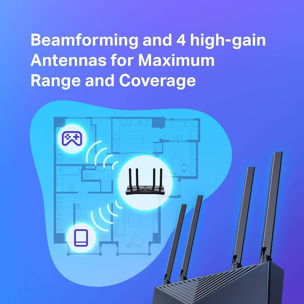Certified Refurbished TP-Link Archer AX20 AX1800 Smart Dual-Band Wi-Fi 6 Router Pack of 2 Y9039