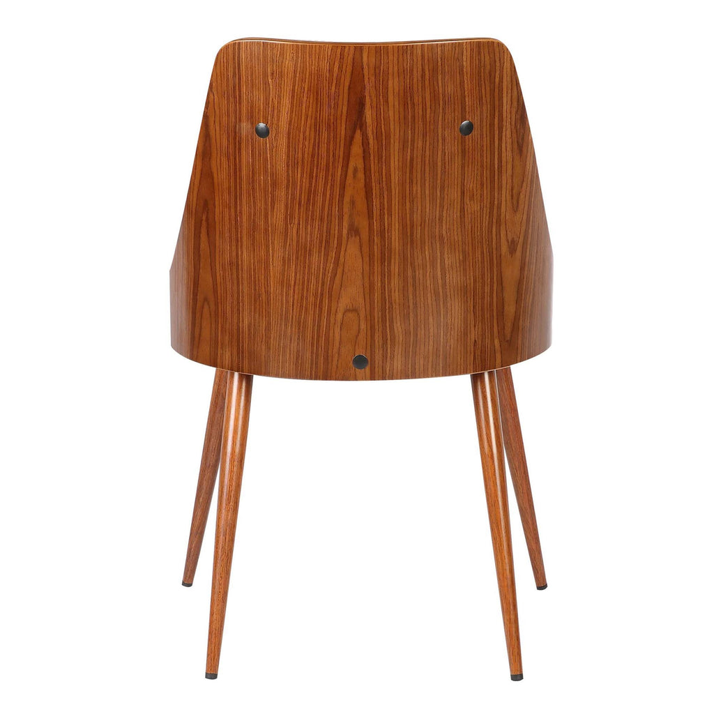 Walnut Gray Mid-Century Dining Chair L7394