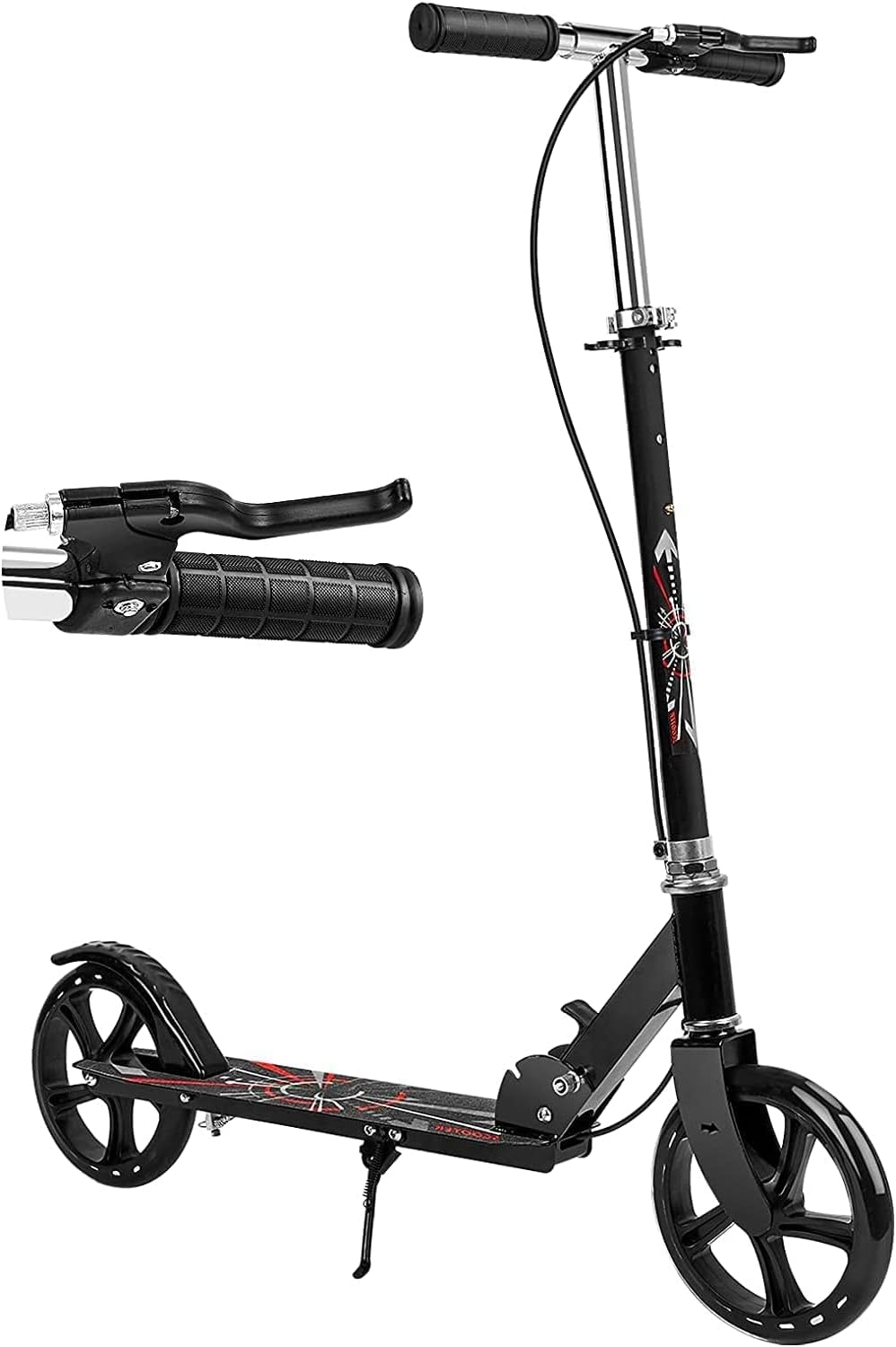 Pack of 2 Lightweight Scooter with Anti-Shock Suspension I43181