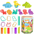 22 Pcs Play Dough Set with Dinosaur Molds M10386