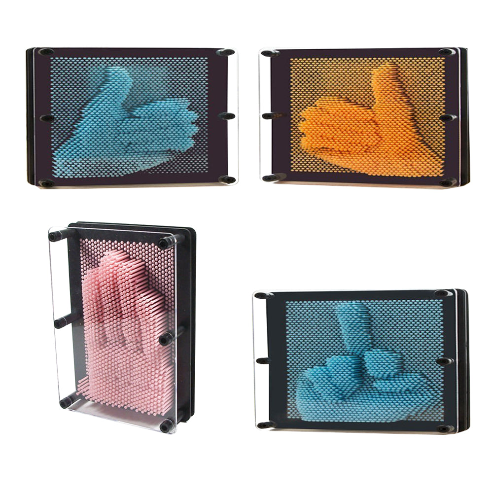 Small Size Pink 3-Dimensional Pin Art Board Toy J7706