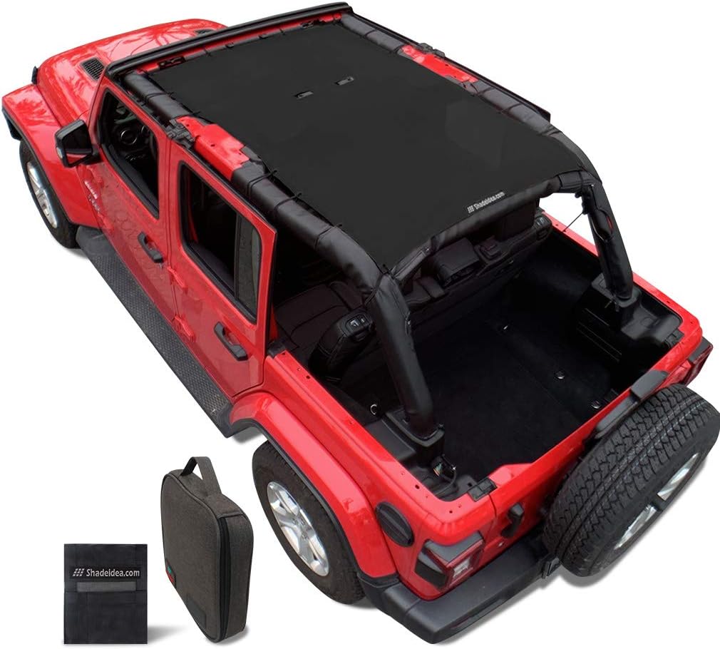 Black Mesh Front & Rear Sun Shade Cover E129