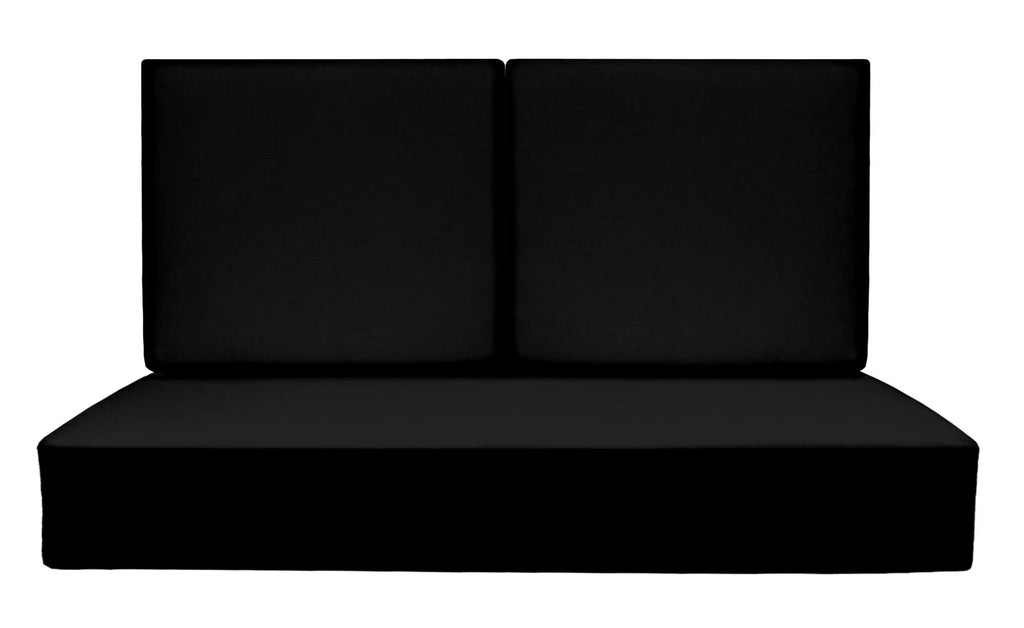 Foam Deep Seating Loveseat Cushion Set, Black W3036