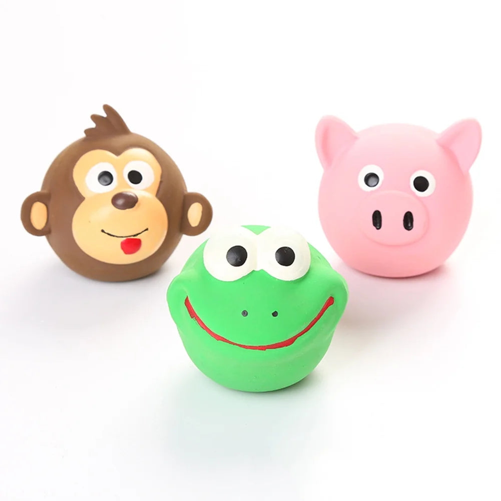 Frog Shape Squeaker Dog Chewing Toy M561598