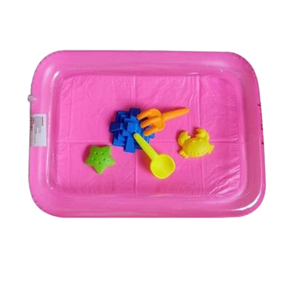 Pink Inflatable Sandbox Sand Toy Tray O70806