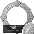 13 1/8x22OD x 8x22ID x 5/8x22P Hand-Painted Frost Ceiling Medallion T166717