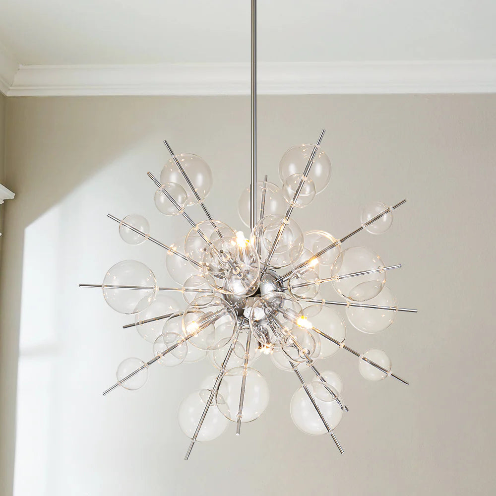 6-Light Globe Bubble Starburst Chandelier T313139