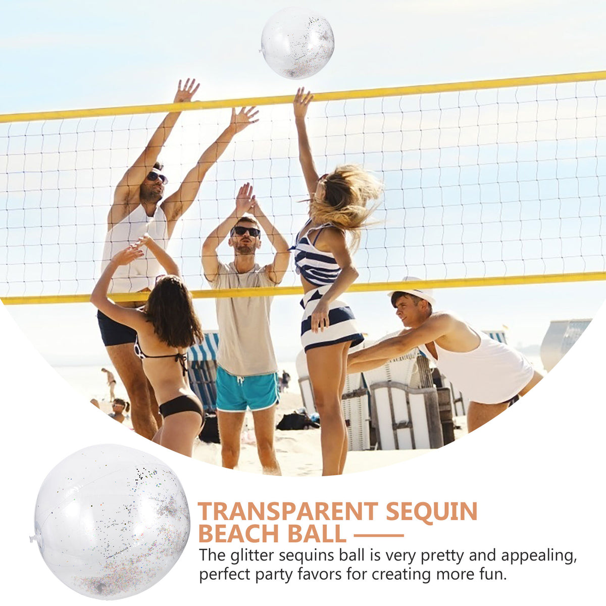 Inflatable Sequin Ball Toys for Toddlers Beach Balls Children Giant Pool Party Q960635