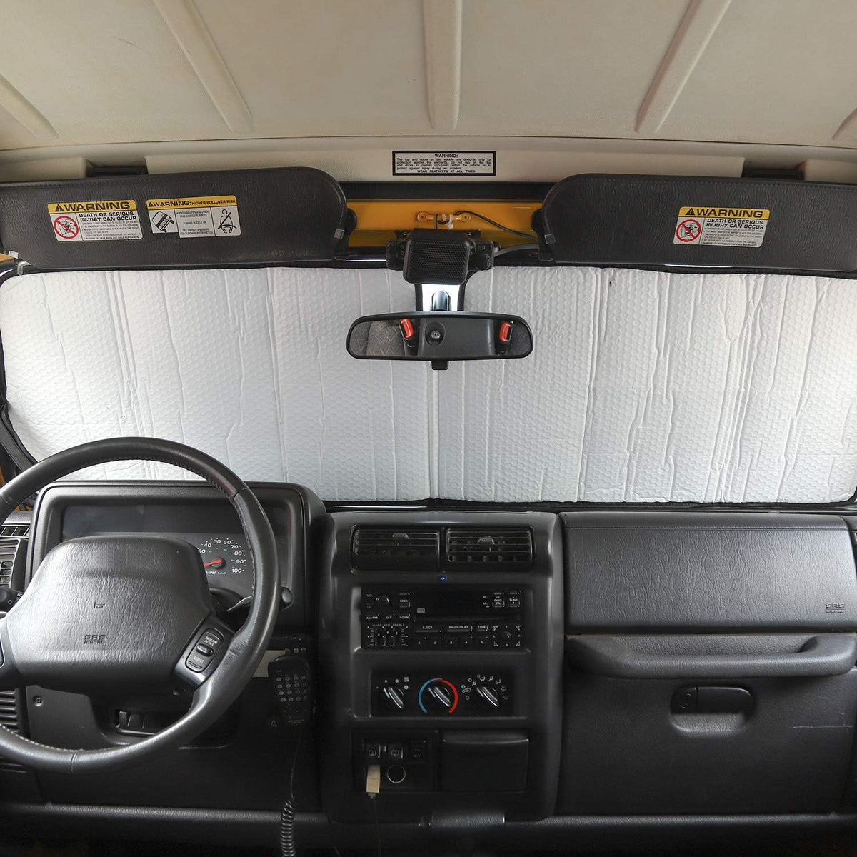 Windshield Sun Visor Foldable Sunshade Aluminum Foil Sun Shield O5982