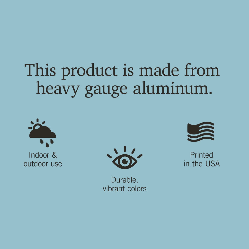 12x18 Aluminum Metal Sign Decor I107