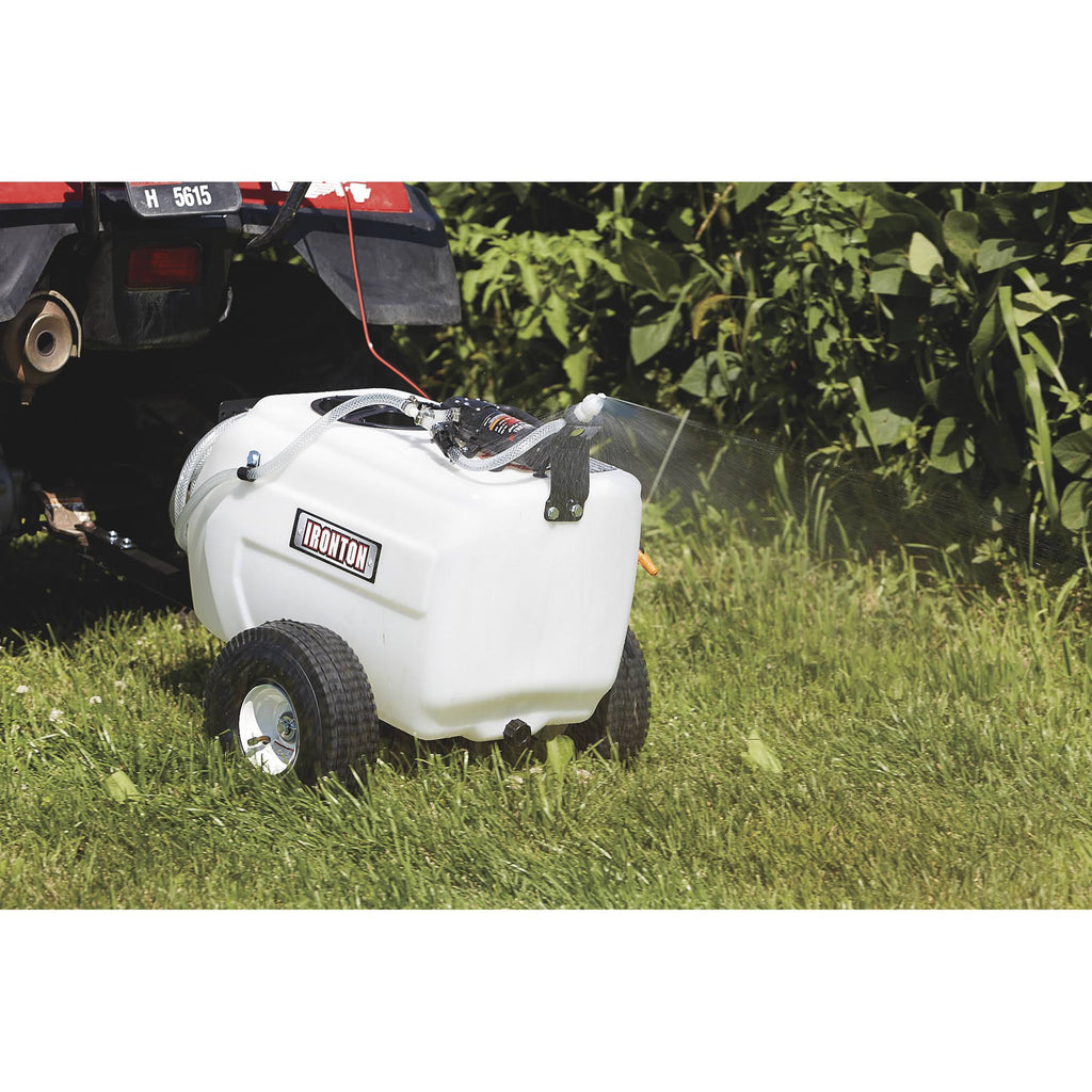 13 Gallons 12 Volt DC Tow-Behind Broadcast Sprayer Y2608