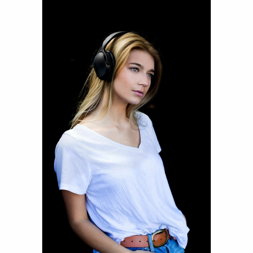 Black Bluetooth Active Noise Cancelling Over-Ear Headphone V808408