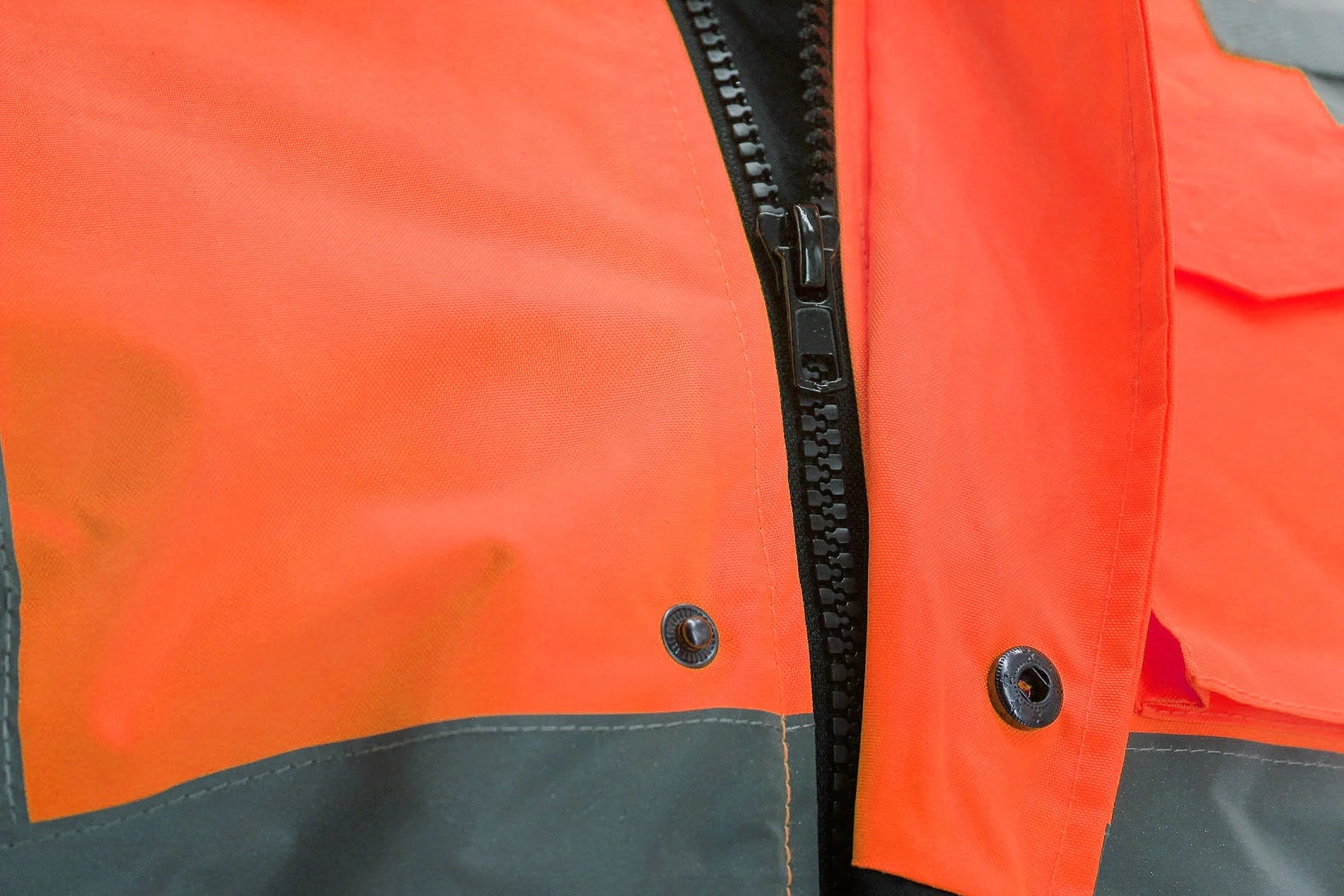 Neon Orange High Visibility Water Resistant Reflective Work Jacket W749701