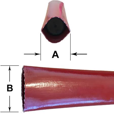 Red PVC Lay Flat Discharge Hose R90032