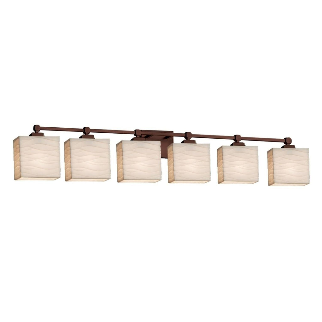 6-Light Bath Bar in Dark Bronze R88164