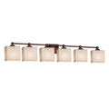 6-Light Bath Bar in Dark Bronze R88164