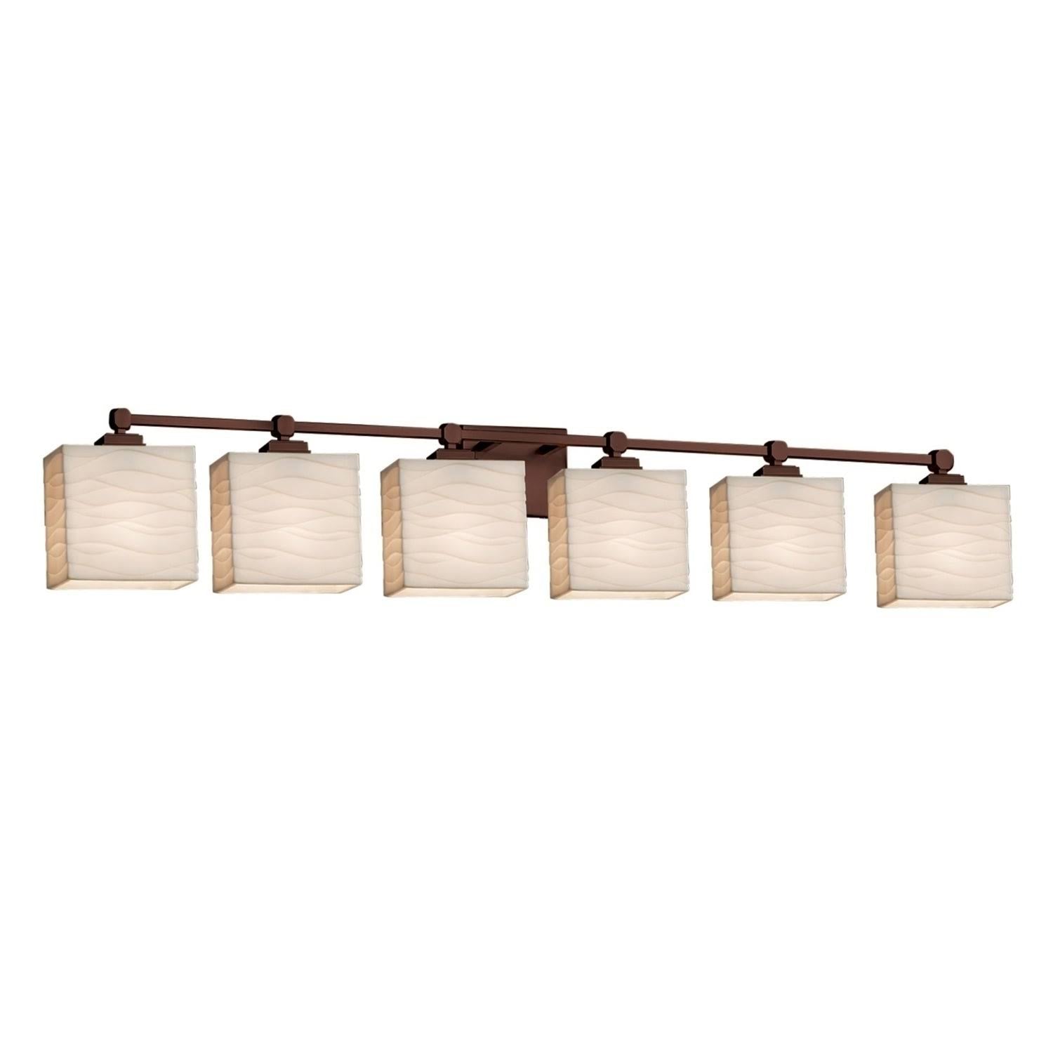 6-Light Bath Bar in Dark Bronze R88164