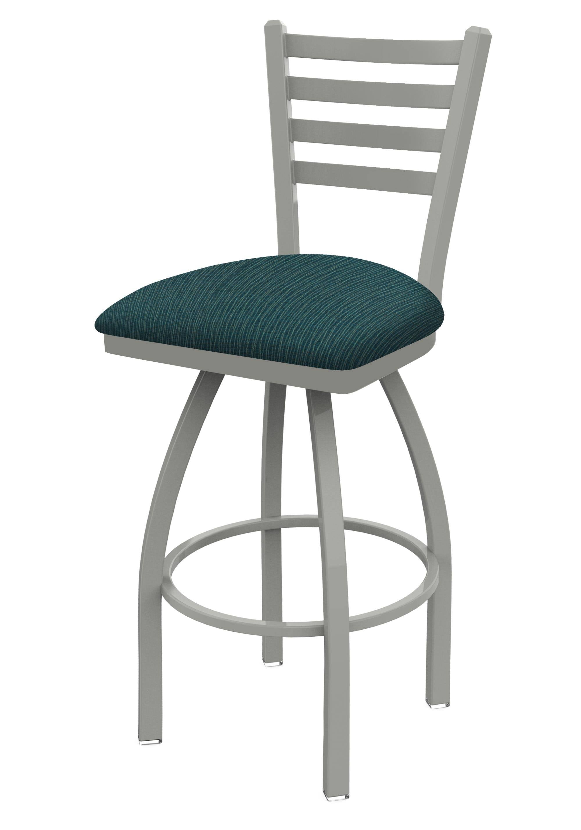 Swivel Counter Stool with Anodized Nickel Finish O68984