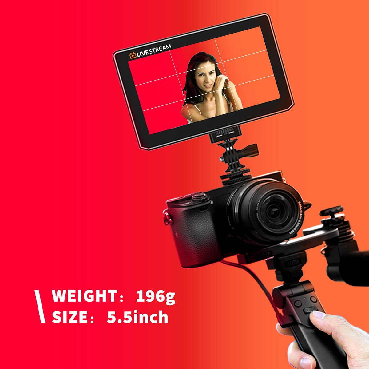 Black Mini 5 Inch 4k HDMI Camera Monitor K729161