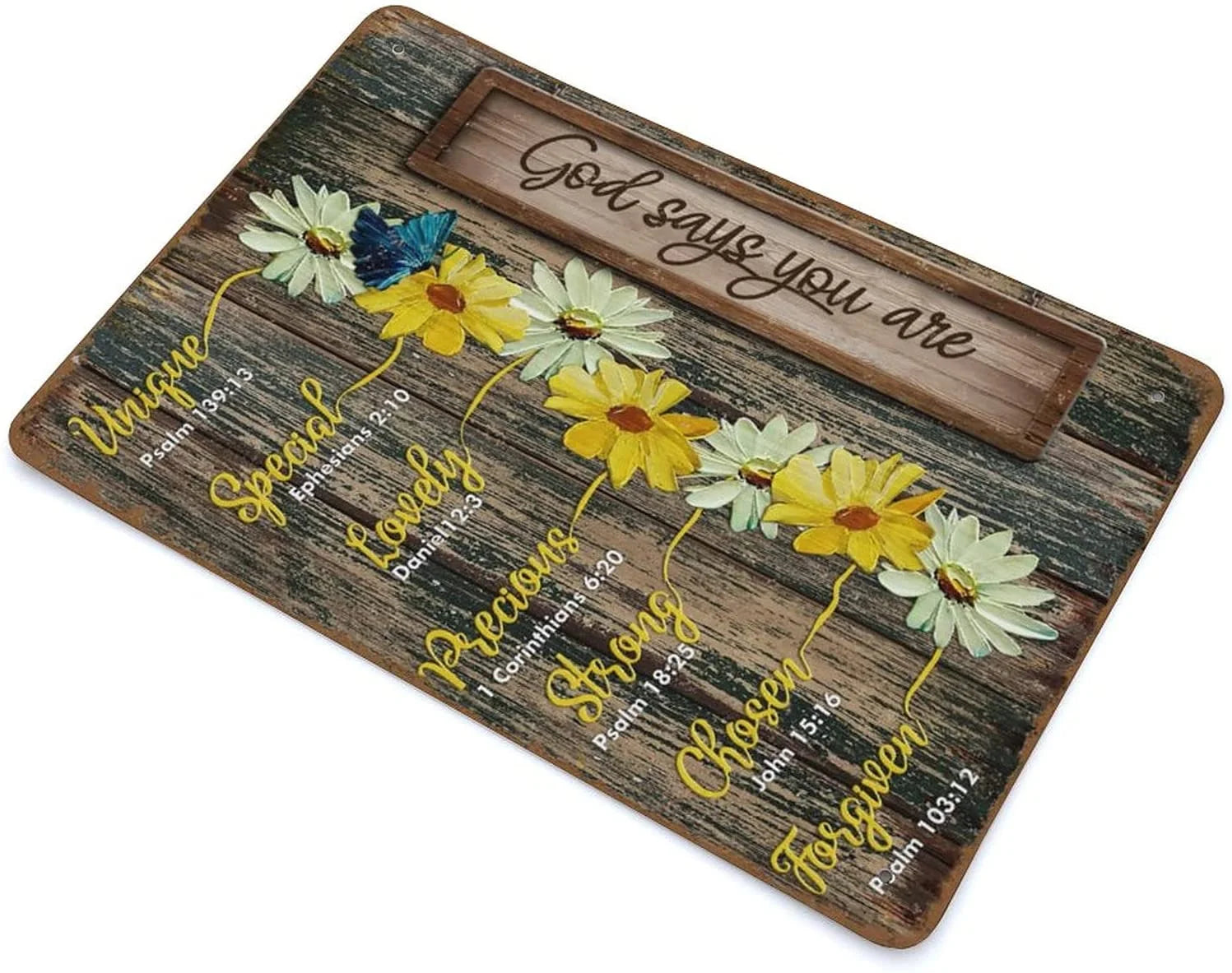 Vintage Daisy Flower Metal Tin Sign 8"x12" M357908
