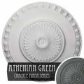 23 1/2x22OD x 3 1/4x22P Ceiling Medallion, Hand-Painted Flash Copper R3889
