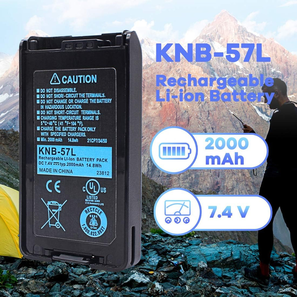 7.4V 2000mAh Rechargeable Li-ion Battery Pack of 2 Z7691