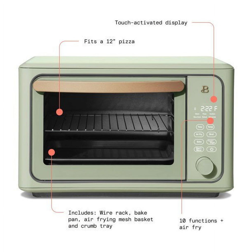 6 Slice Touchscreen 24L Oven, Sage Green J284