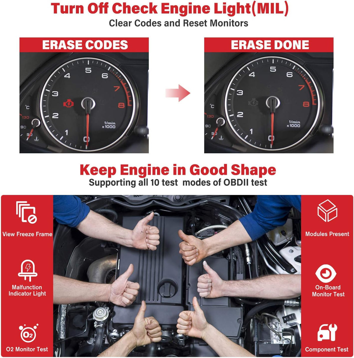 Automotive Diagnostic Scan Tool OBD2 Scanner Z195