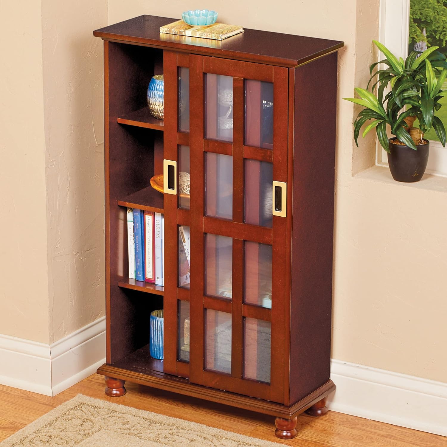 Wood Sliding Door Media Display Cabinet Z7262