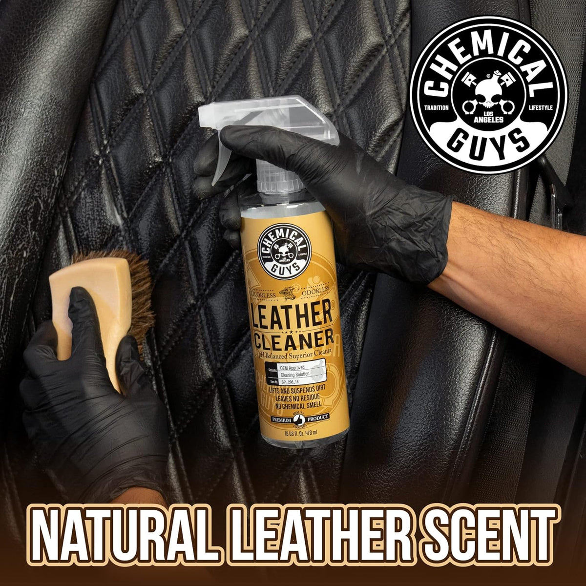 Leather Cleaner, 1 Gal Pack of 2 L2444