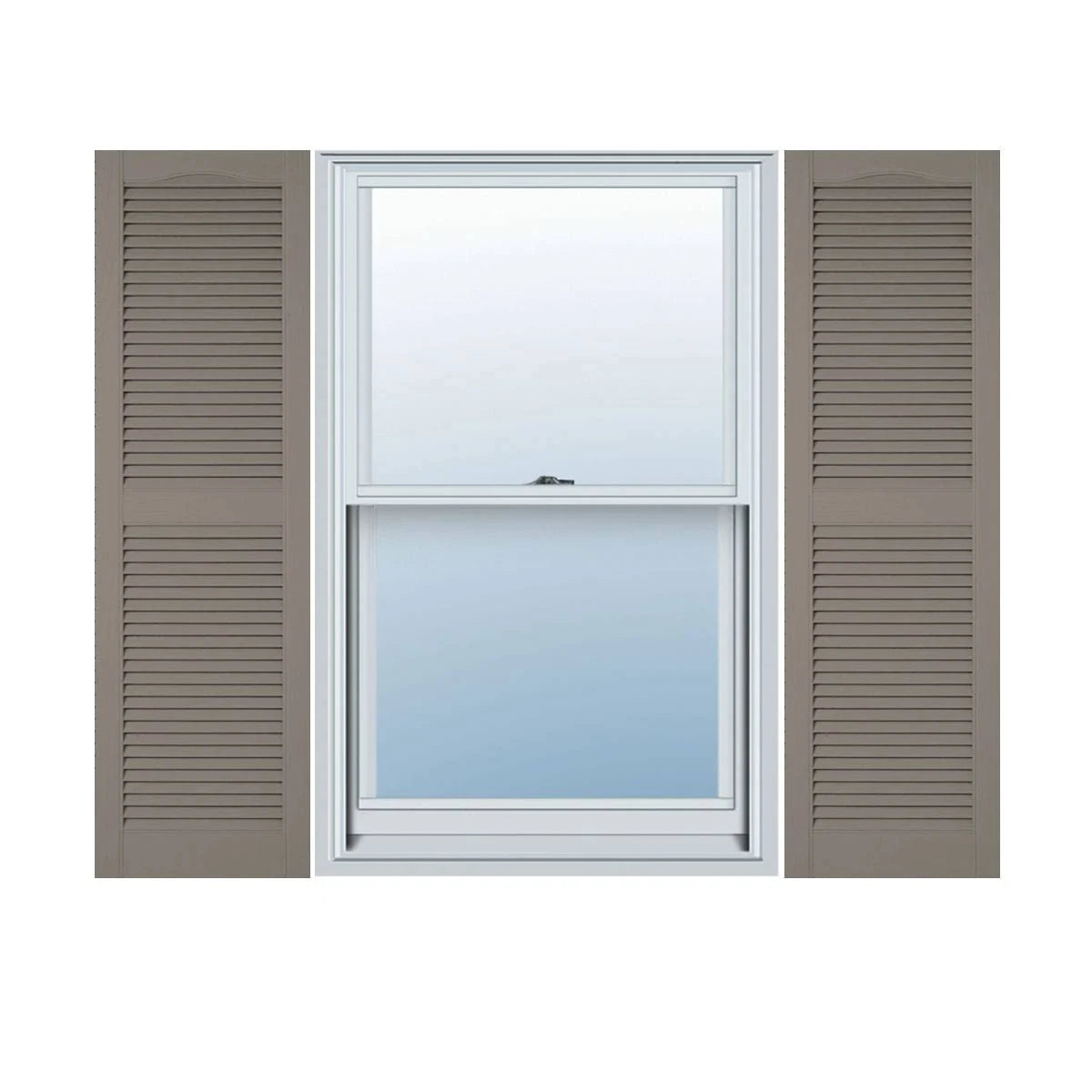 Clay Open Louver Shutters N75022