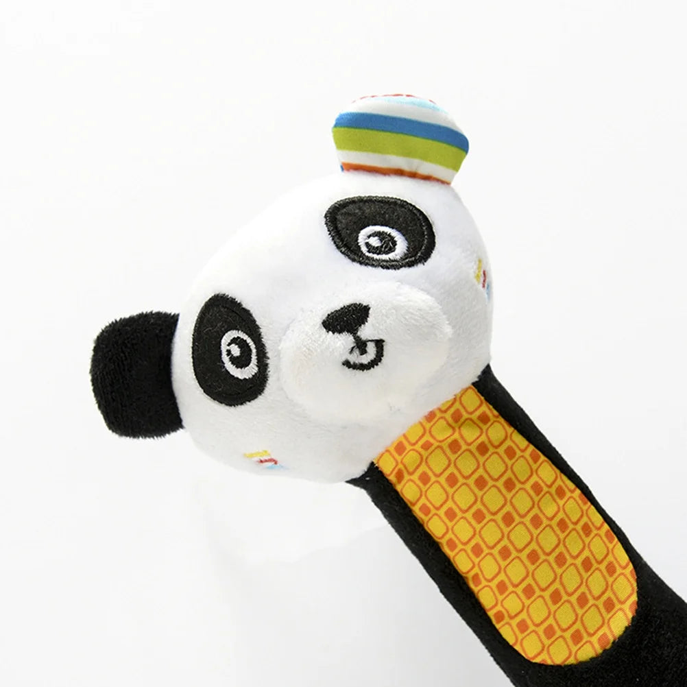 Panda Cartoon Animal Plush Wrist Rattles Hand Bells for Babies Y169383