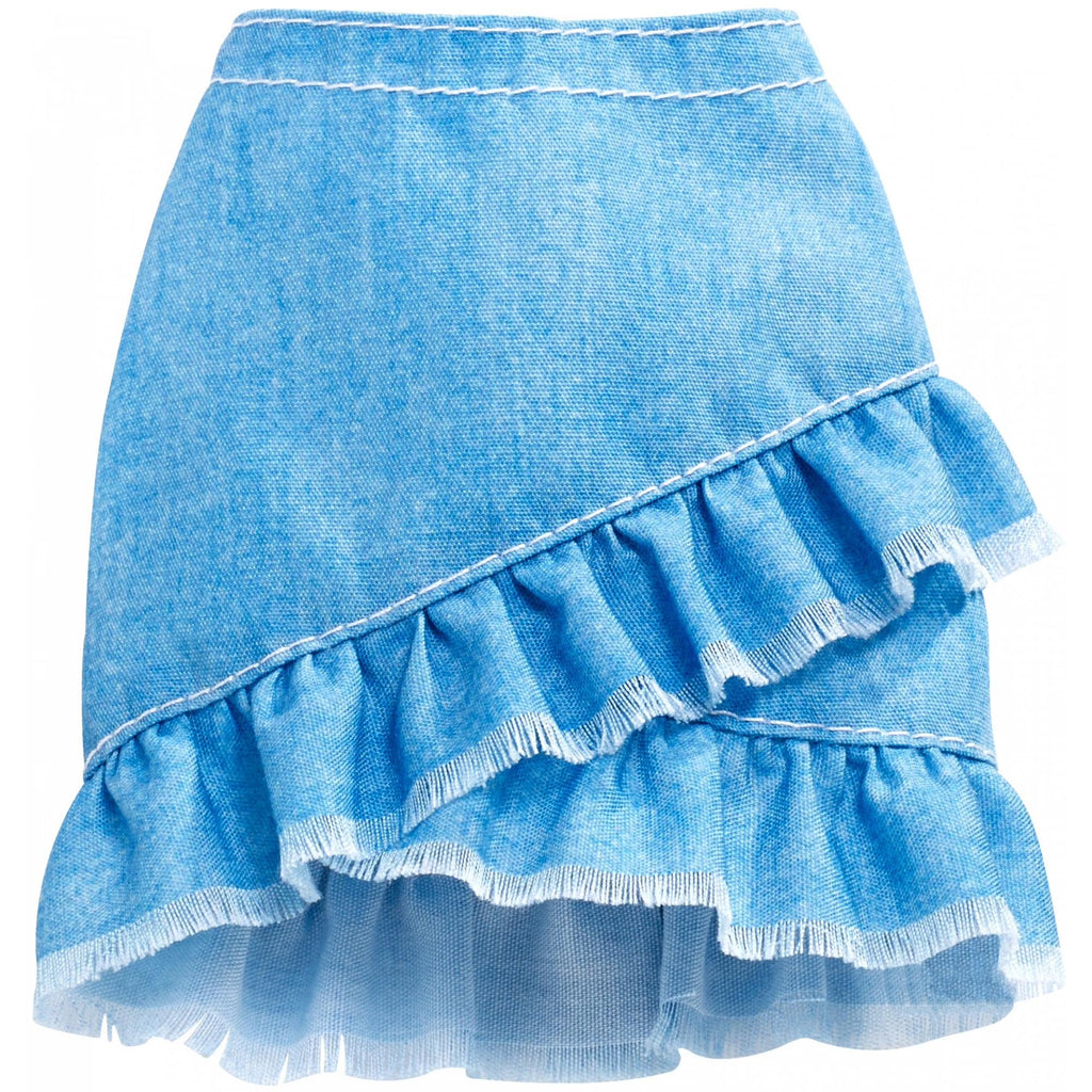 Denim Ruffle Mini Fashion F4647