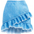 Denim Ruffle Mini Fashion F4647