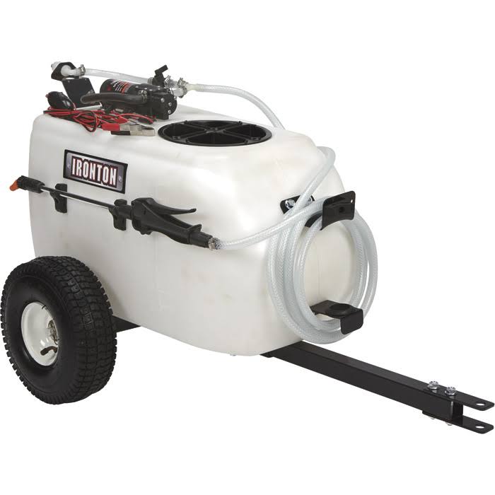 13 Gallons 12 Volt DC Tow-Behind Broadcast Sprayer Y2608
