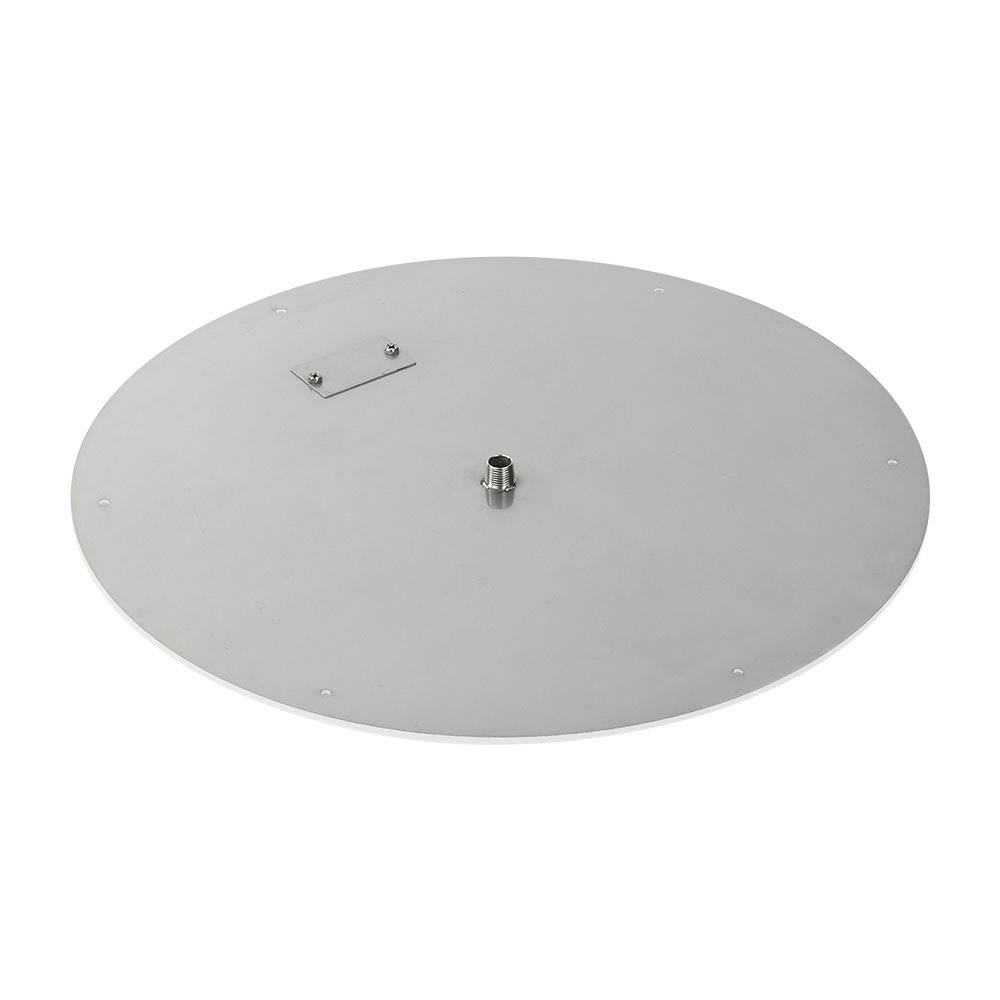Stainless Steel Round Flat Fire Pit Pan, 24 in. J258211