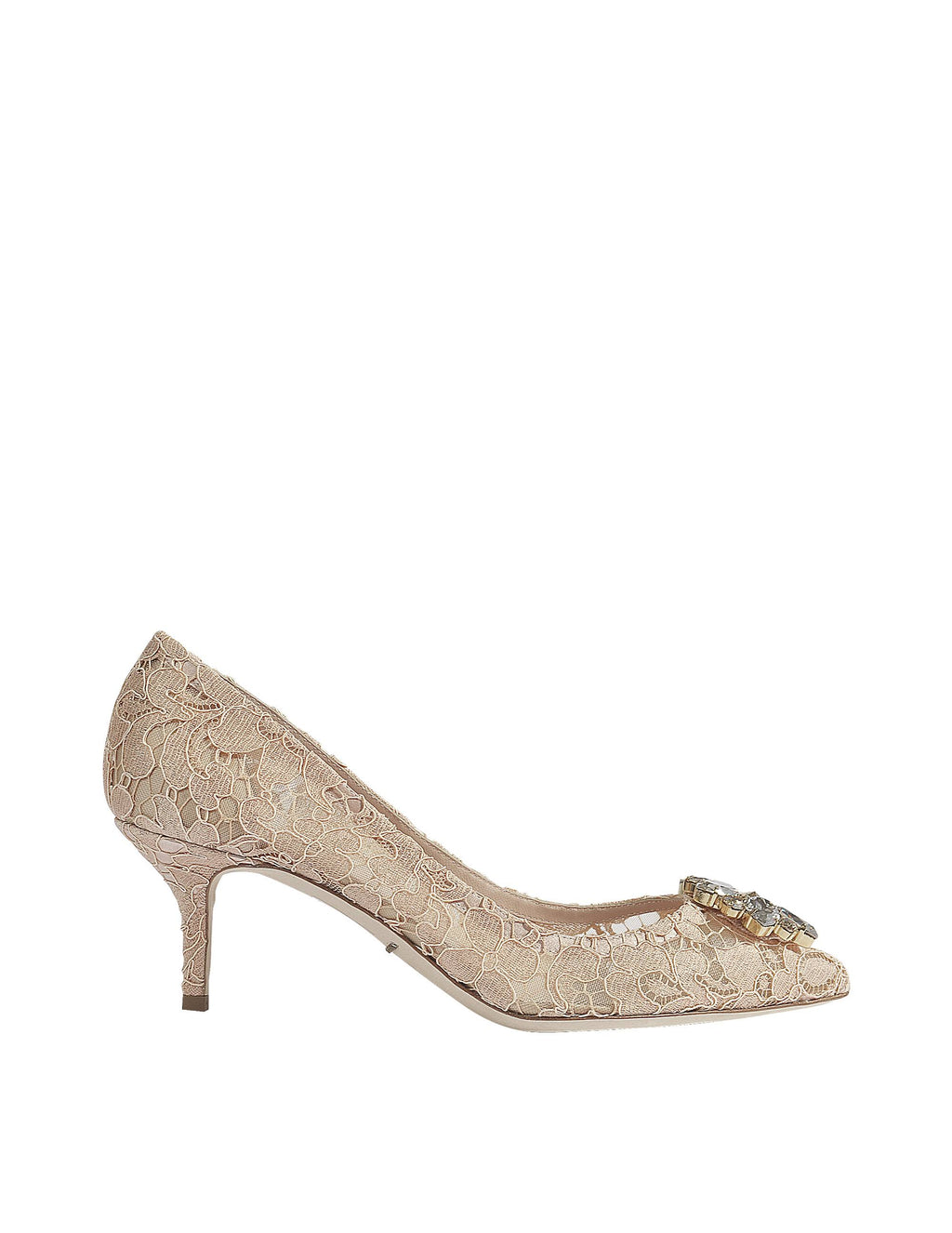 Crystal-Embellished Lace Pumps G493406