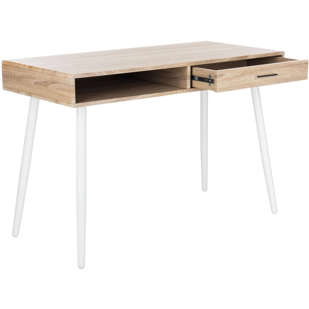 Natural/White 1 Drawer 1 Shelf Desk U665874