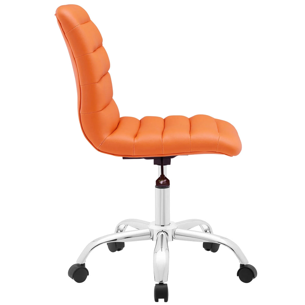 Orange Faux Leather Office Chair H988141